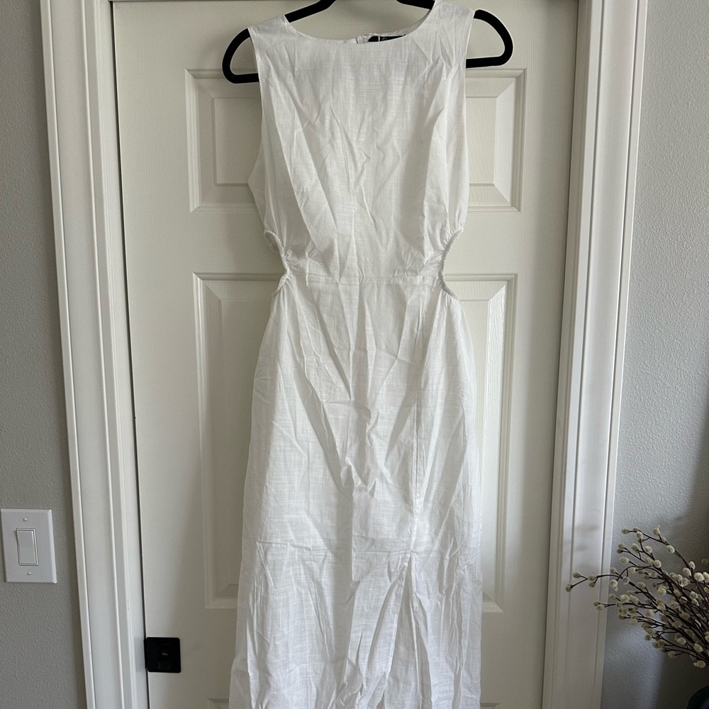 Linen White Dress